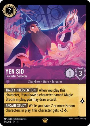 Yen Sid - Powerful Sorcerer (59/204) - Ursulas Return Cold Foil - Poke-Collect