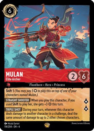 Mulan - Elite Archer (114/204) - Ursulas Return Cold Foil