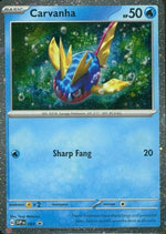 Carvanha - 093 93 - SV Scarlet & Violet Promo Cards Holofoil - Poke-Collect