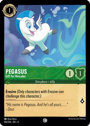 Pegasus - Gift for Hercules (84/204) - Ursulas Return - Poke-Collect