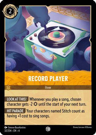 Record Player (32/204) - Ursulas Return Cold Foil - Poke-Collect