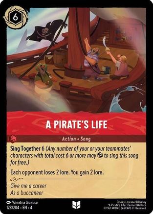 A Pirate's Life (128/204) - Ursulas Return Cold Foil - Poke-Collect