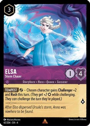 Elsa - Storm Chaser (42/204) - Ursulas Return Cold Foil - Poke-Collect