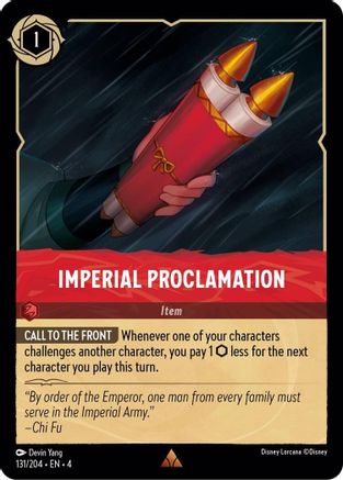 Imperial Proclamation (131/204) - Ursulas Return Cold Foil