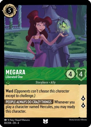 Megara - Liberated One (80/204) - Ursulas Return Cold Foil - Poke-Collect