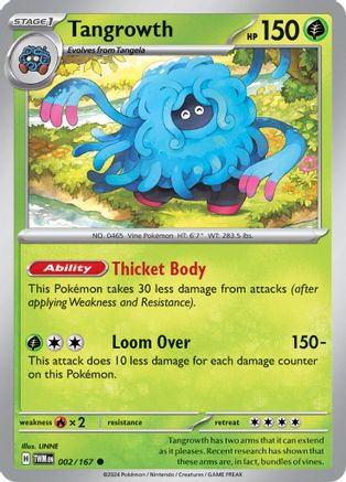 Tangrowth 2 - SV06 Twilight Masquerade Reverse Holofoil - Poke-Collect