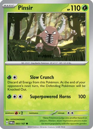 Pinsir - 003/167 3 - SV06 Twilight Masquerade - Poke-Collect