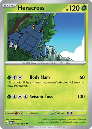 Heracross 8 - SV06 Twilight Masquerade Reverse Holofoil - Poke-Collect