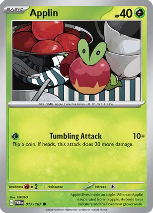 Applin - 017/167 17 - SV06 Twilight Masquerade Reverse Holofoil - Poke-Collect