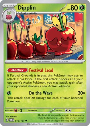 Dipplin - 018/167 18 - SV06 Twilight Masquerade - Poke-Collect