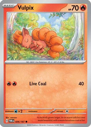 Vulpix 26 - SV06 Twilight Masquerade Reverse Holofoil - Poke-Collect