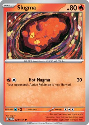 Slugma 28 - SV06 Twilight Masquerade Reverse Holofoil - Poke-Collect