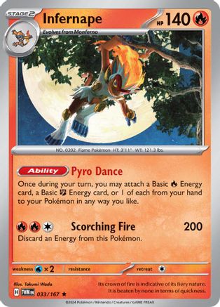 Infernape - 033/167 33 - SV06 Twilight Masquerade Holofoil - Poke-Collect
