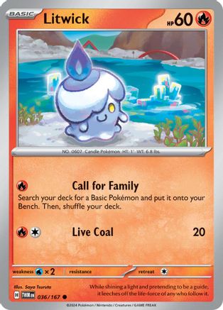 Litwick 36 - SV06 Twilight Masquerade - Poke-Collect