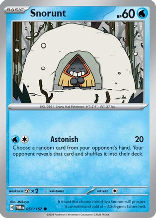 Snorunt 51 - SV06 Twilight Masquerade Reverse Holofoil - Poke-Collect