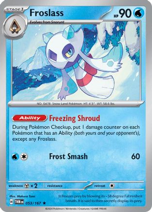 Froslass - 053/167 53 - SV06 Twilight Masquerade Reverse Holofoil - Poke-Collect