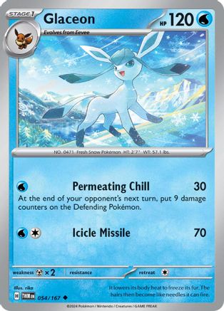 Glaceon 54 - SV06 Twilight Masquerade Reverse Holofoil - Poke-Collect