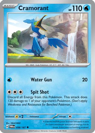 Cramorant - 058/167 58 - SV06 Twilight Masquerade - Poke-Collect