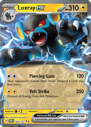 Luxray ex - 068/167 68 - SV06 Twilight Masquerade Holofoil - Poke-Collect