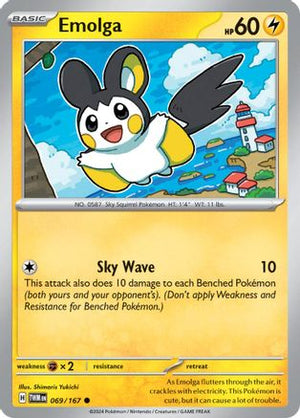 Emolga 69 - SV06 Twilight Masquerade Reverse Holofoil - Poke-Collect