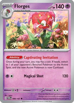 Florges 88 - SV06 Twilight Masquerade Reverse Holofoil - Poke-Collect