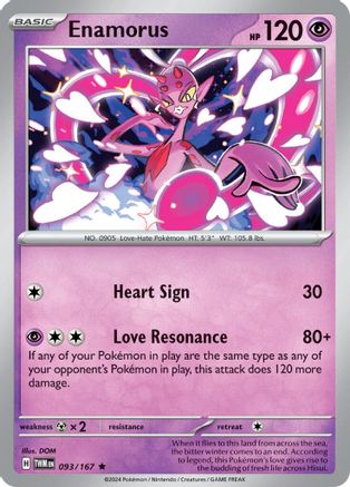 Enamorus - 093/167 93 - SV06 Twilight Masquerade Reverse Holofoil - Poke-Collect