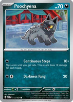 Poochyena 113 - SV06 Twilight Masquerade Reverse Holofoil - Poke-Collect