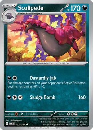 Scolipede 117 - SV06 Twilight Masquerade Reverse Holofoil - Poke-Collect