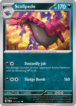 Scolipede 117 - SV06 Twilight Masquerade - Poke-Collect