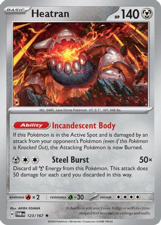 Heatran 123 - SV06 Twilight Masquerade Reverse Holofoil - Poke-Collect