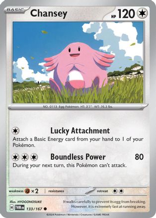 Chansey - 133/167 133 - SV06 Twilight Masquerade Reverse Holofoil - Poke-Collect