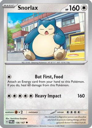 Snorlax 136 - SV06 Twilight Masquerade Reverse Holofoil - Poke-Collect