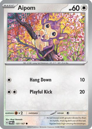 Aipom 137 - SV06 Twilight Masquerade Reverse Holofoil