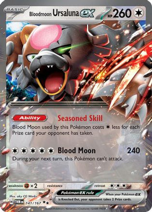 Bloodmoon Ursaluna ex - 141/167 141 - SV06 Twilight Masquerade Holofoil - Poke-Collect