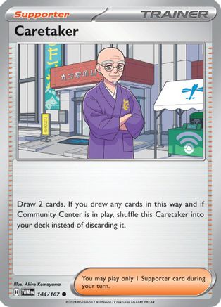 Caretaker - 144/167 144 - SV06 Twilight Masquerade Reverse Holofoil - Poke-Collect