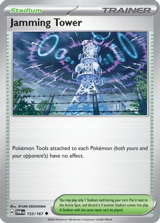Jamming Tower 153 - SV06 Twilight Masquerade Reverse Holofoil - Poke-Collect