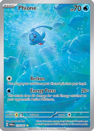 Phione - 175/167 175 - SV06 Twilight Masquerade Holofoil - Poke-Collect