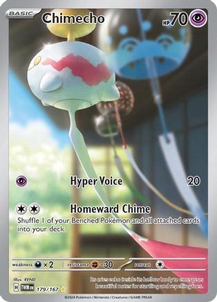 Chimecho - 179/167 179 - SV06 Twilight Masquerade Holofoil - Poke-Collect