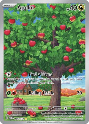Applin - 185/167 185 - SV06 Twilight Masquerade Holofoil - Poke-Collect