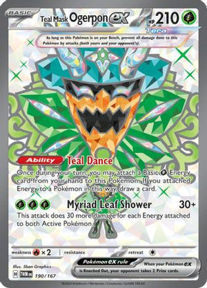 Teal Mask Ogerpon ex 190 - SV06 Twilight Masquerade Holofoil - Poke-Collect