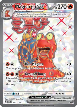 Magcargo ex - 191/167 191 - SV06 Twilight Masquerade Holofoil - Poke-Collect
