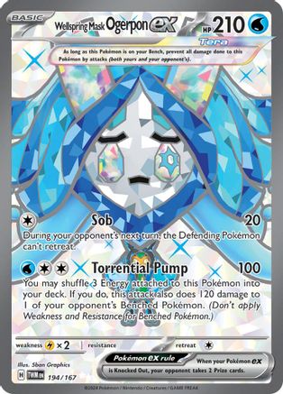 Wellspring Mask Ogerpon ex 194 - SV06 Twilight Masquerade Holofoil - Poke-Collect