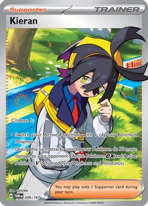 Kieran - 206/167 206 - SV06 Twilight Masquerade Holofoil - Poke-Collect