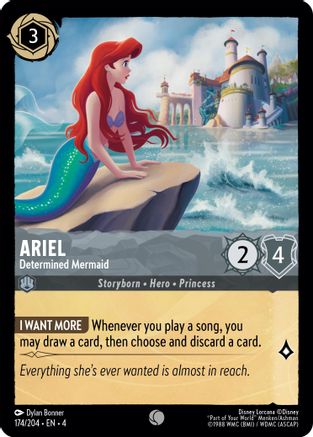 Ariel - Determined Mermaid (174/204) - Ursulas Return Cold Foil