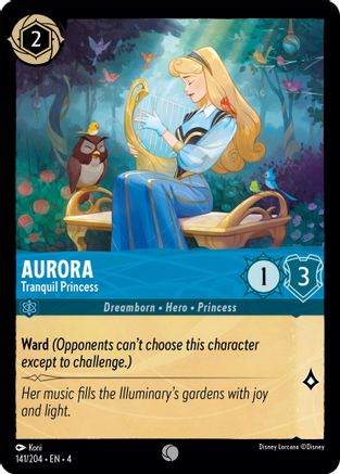 Aurora - Tranquil Princess (141/204) - Ursulas Return Cold Foil - Poke-Collect