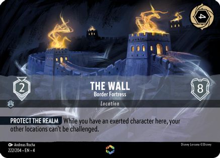 The Wall - Border Fortress (Enchanted) (222/204) - Ursulas Return Holofoil - Poke-Collect