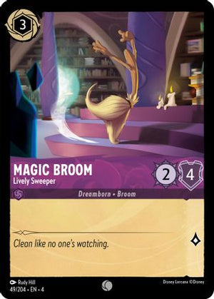 Magic Broom - Lively Sweeper (49/204) - Ursulas Return Cold Foil