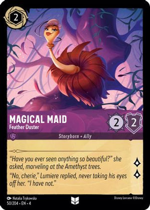 Magical Maid - Feather Duster (50/204) - Ursulas Return Cold Foil