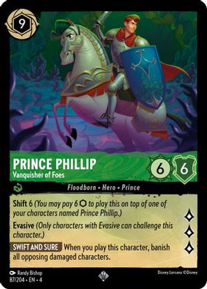 Prince Phillip - Vanquisher of Foes (87/204) - Ursulas Return Cold Foil