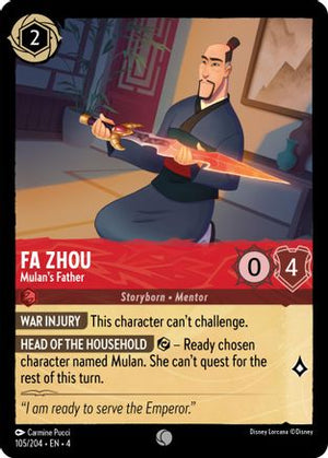 Fa Zhou - Mulan's Father (105/204) - Ursulas Return Cold Foil